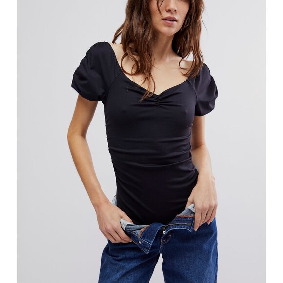 Free People Tops - 🎉LAST CHANCE🎉 FREE PEOPLE Bella Bodysuit / Black